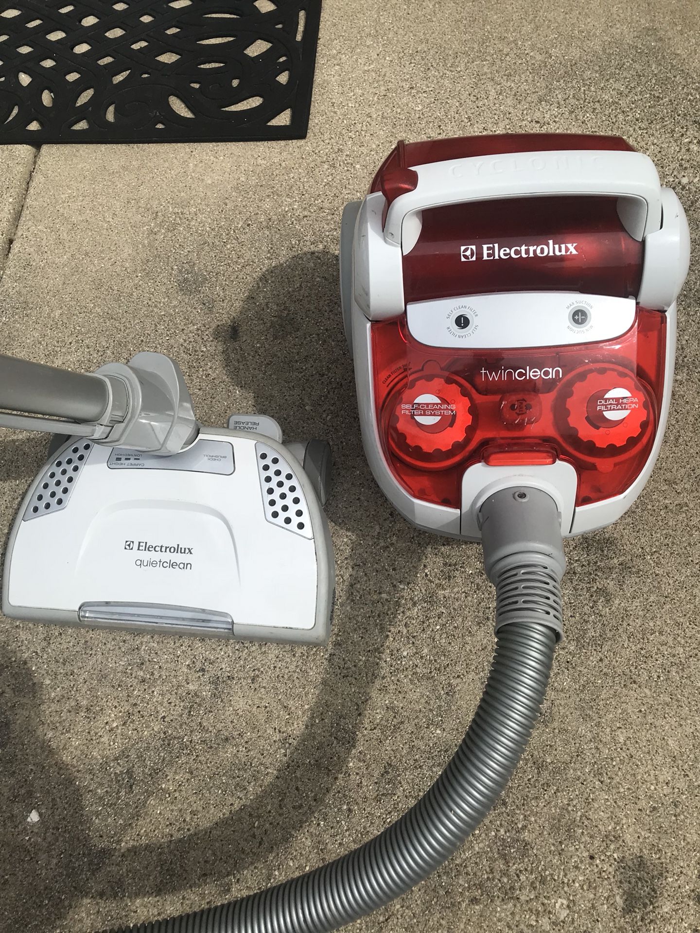 ELECTROLUX Cyclonic Twin Clean Canister Vacuum & Power Head Power Nozzle Model El7055