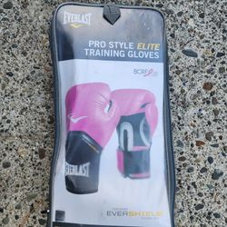 New Everlast Pro Style Elite 12oz Bag Training Boxing  Gloves Sparring  Pink