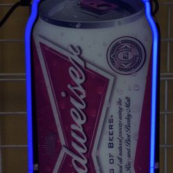 Vintage Budweiser “Ice Cold Single Serve” Neon Business Light Sign 
