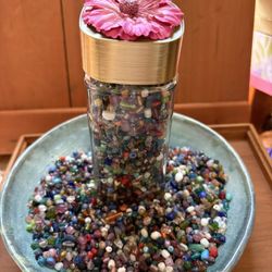 Glass Spacer Beads Rainbow Mix DIY Crafts & Jewelry Supplies, Boho Art (1+lb.)