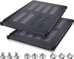 1U Adjustable Rack Mount Shelf Vented Server Rack Drawer 175 lbs #1670V T5
