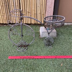 Metal Bicycle Plant Stand 16 1/2” Tall