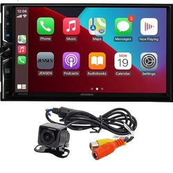 JENSEN J3CA7W 7-inch Car Stereo & BUCAM100J Backup Camera
