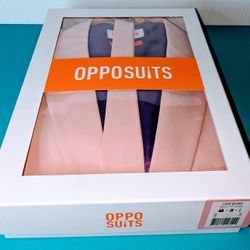 😻New Men's Suit - Slim fit "Blush" Solid Color Sz 52😄