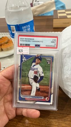 2024 Bowman Yoshinobu Yamamoto RC PSA 9 Mint