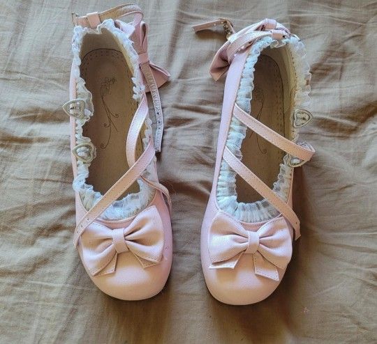 Light Pink Lolita Platform Heels