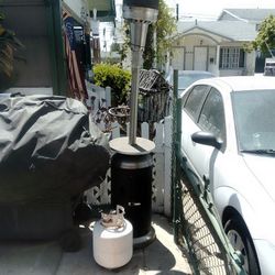 Outdoor Heater With Full Propane Tank