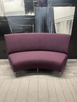 Krug Curved Lounge Couches – Purple, Modern & Low-Profile