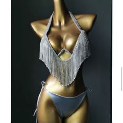 Rhinestone Bikini Set