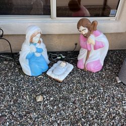 Vintage 3 piece native blow molds