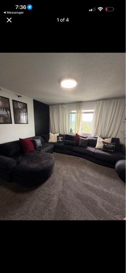 Black sectional