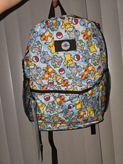 Pokemon backpacks & lunch box.