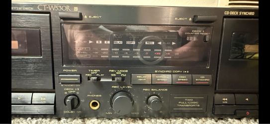Vintage Pioneer CT-W530R Dual Cassette Deck
