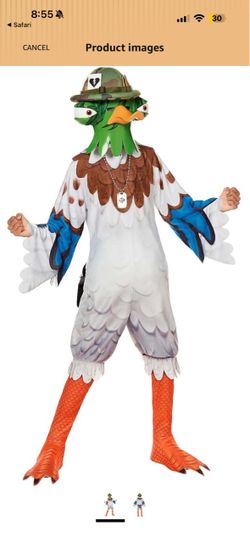 Fortnite duck commander kids costume
