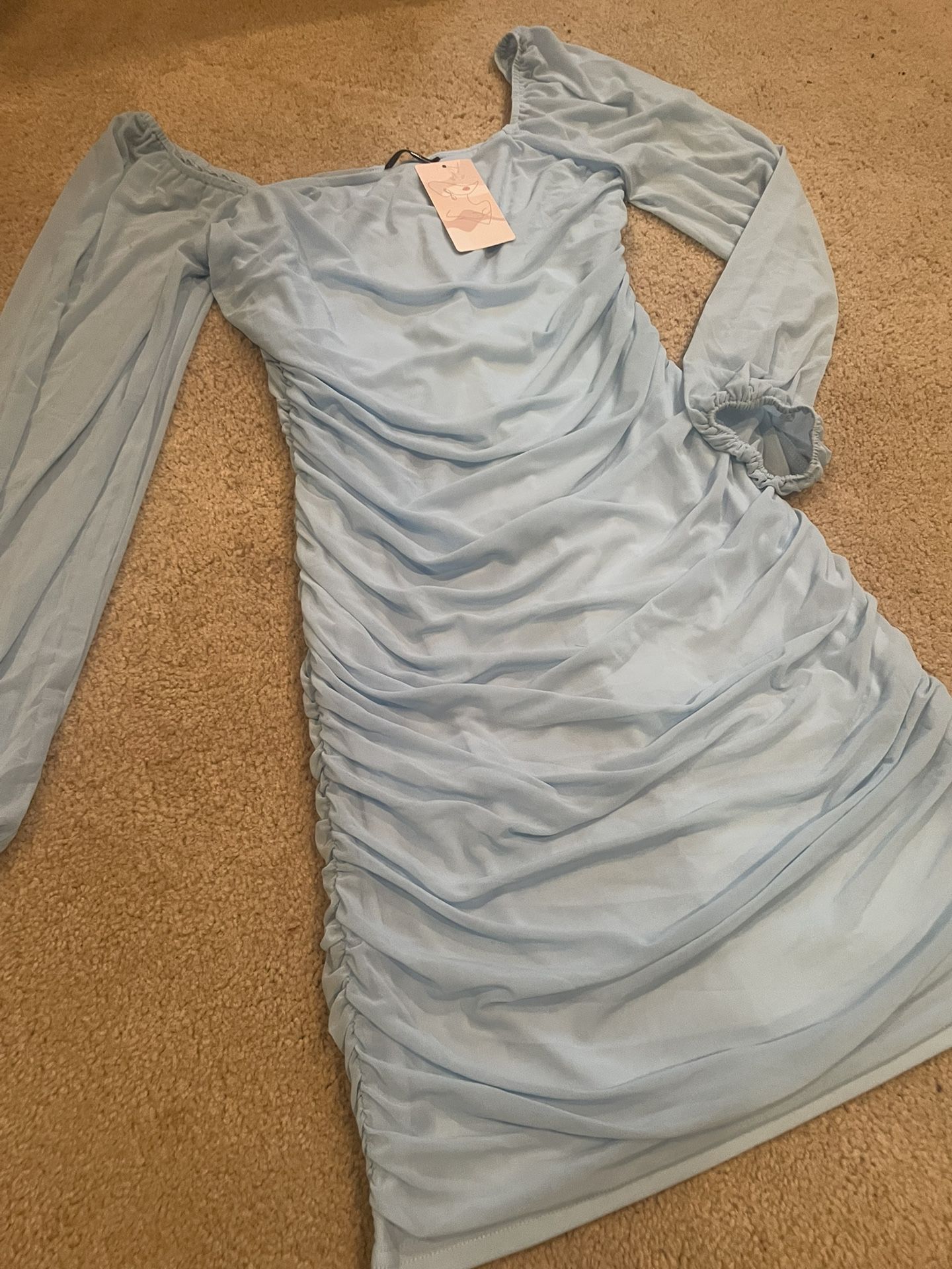 Dress, Baby Blue, XL
