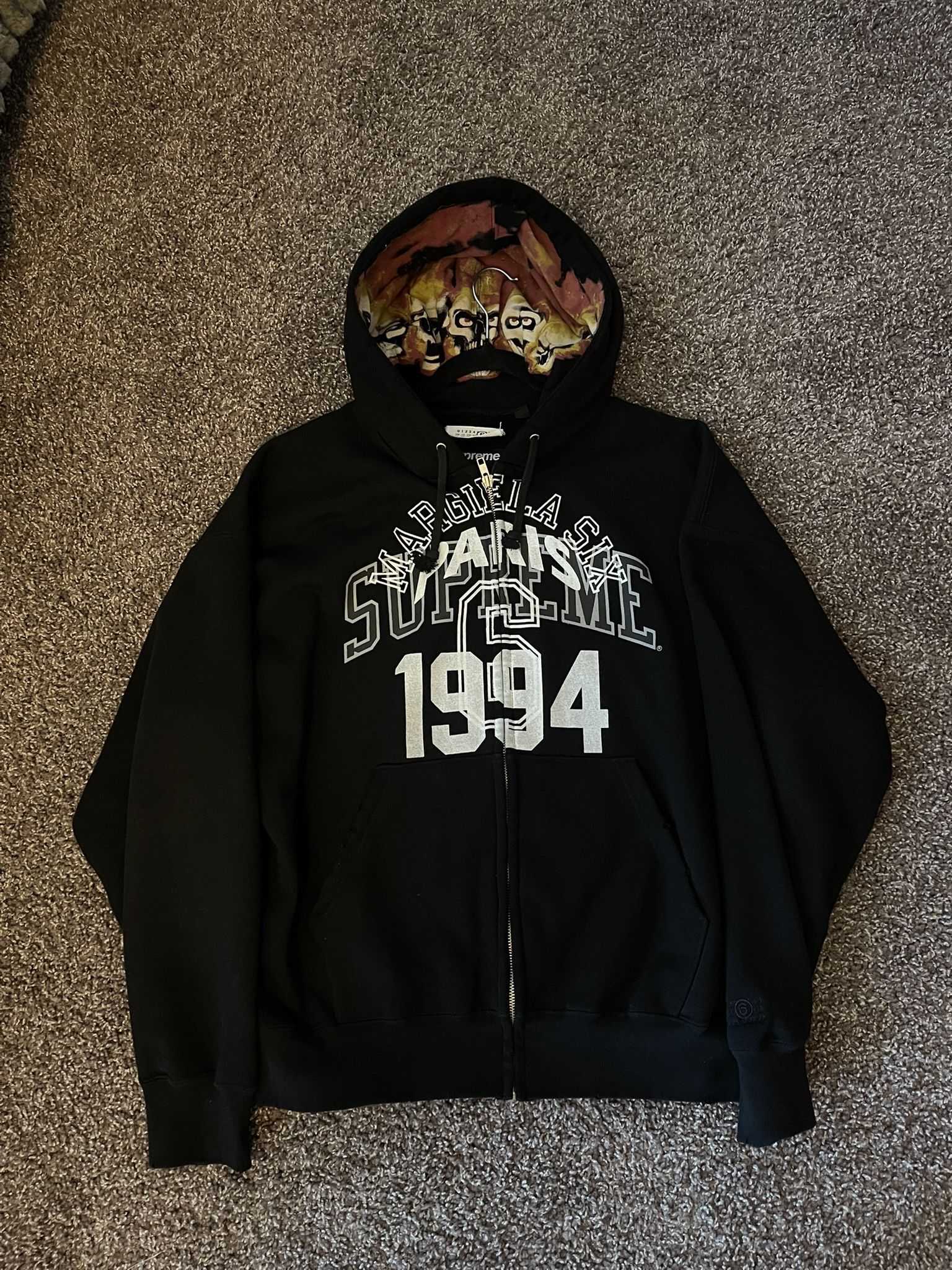Supreme X Mason Margiela Collab Zip Up Size Medium 