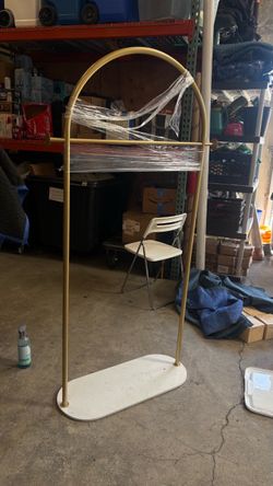 Marble / Gold Metal Clothing rack