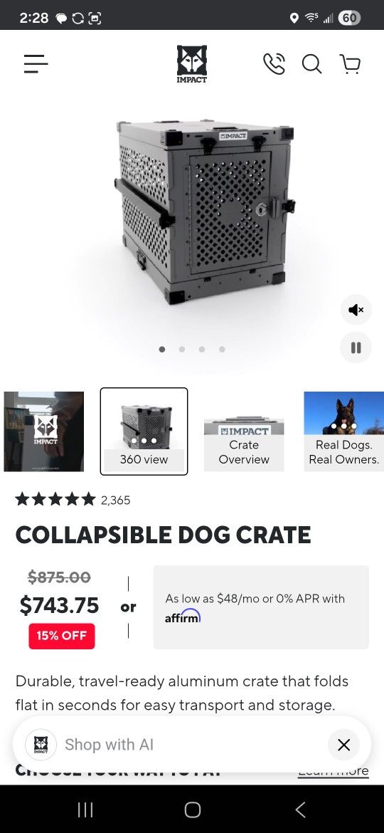 Impact Dog Crate 