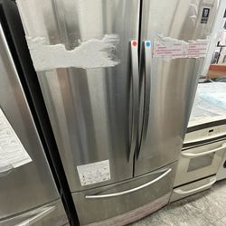 Samsung French Door In Stainless Steel New Open Box With Internal Water And Ice
