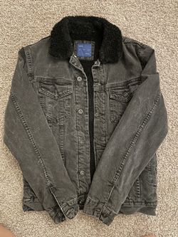 Zara Jacket Sherpa and Denim - Medium Size