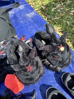 Baphomet slippers