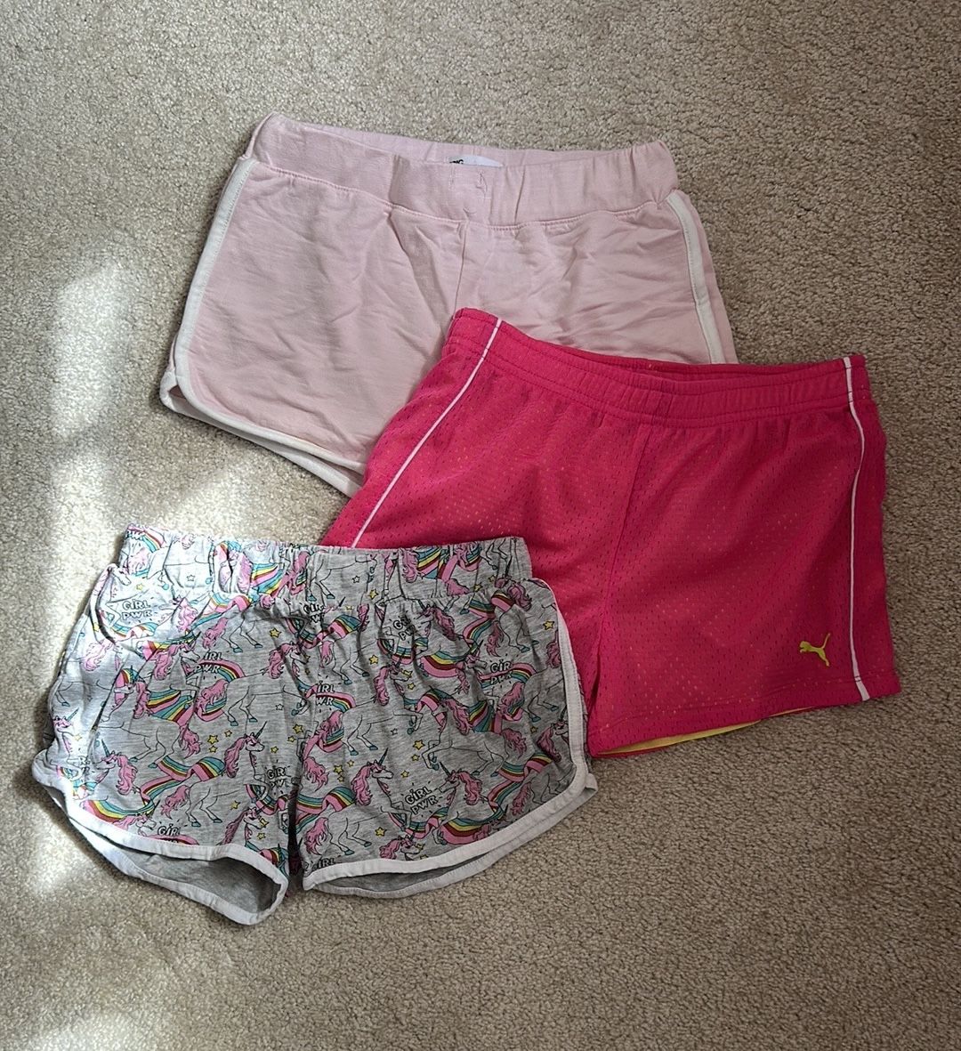 Pink and girly themed short bundle for girls (sz med, 8-10 yrs)