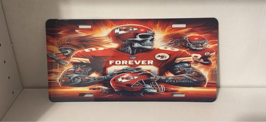Football car plate