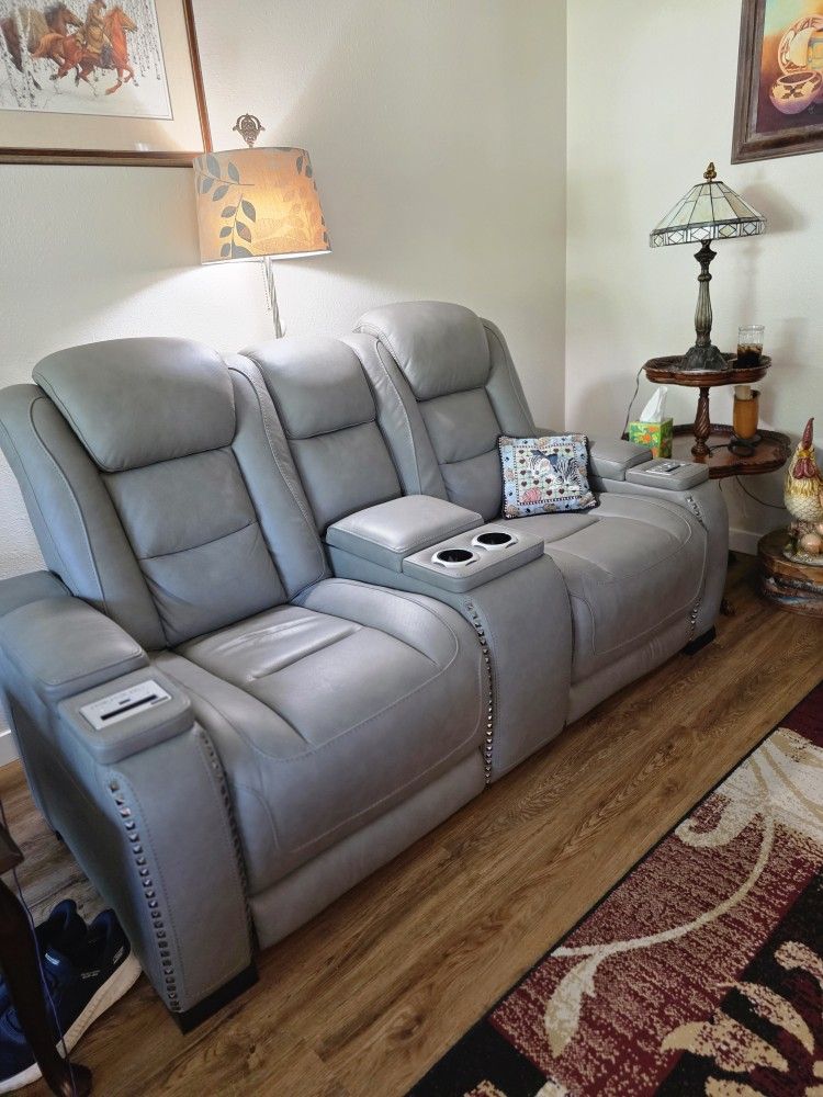 Leather Recliner Love Seat