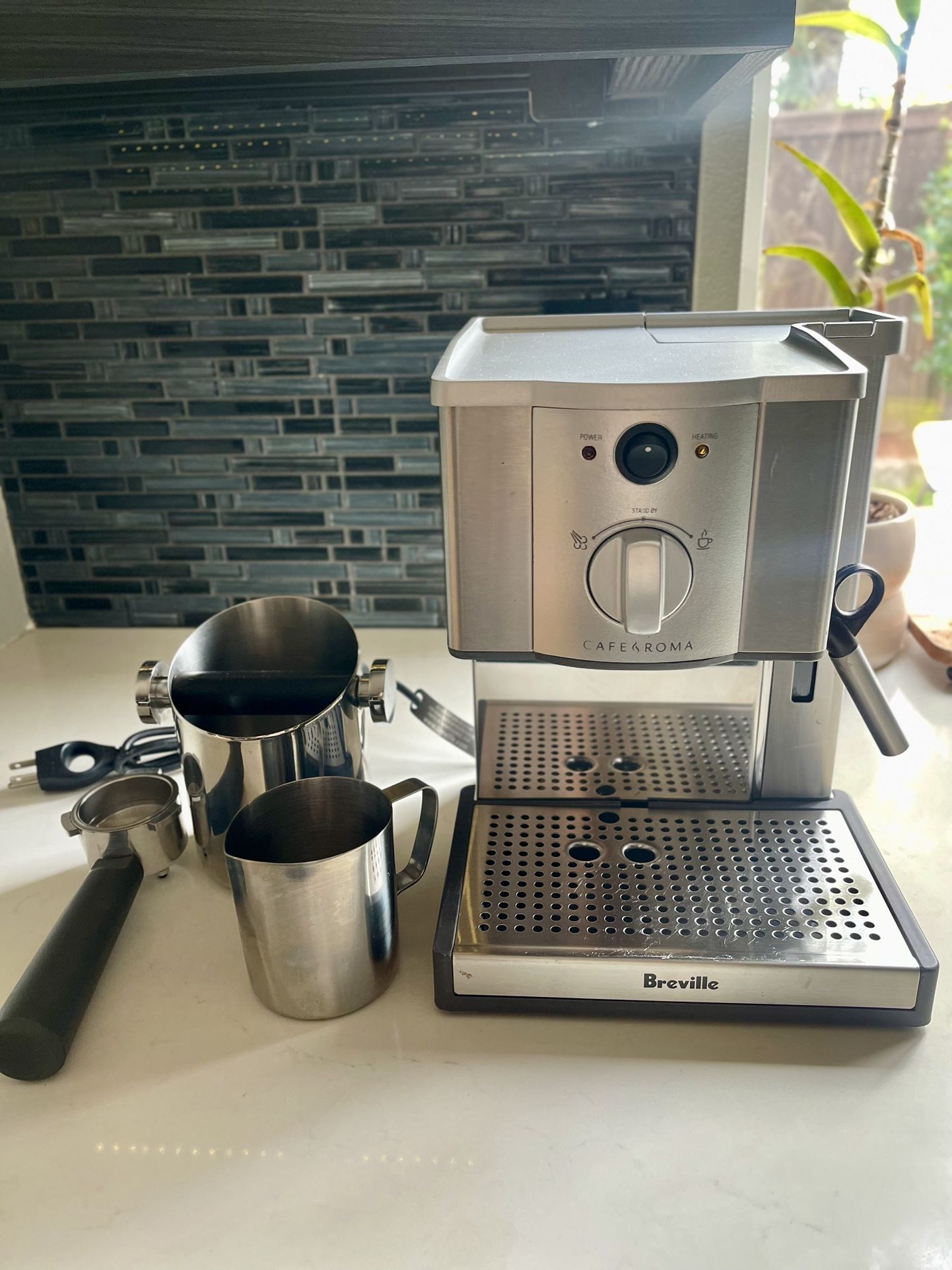 Breville Cafe Roma Stainless Espresso Maker