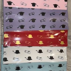 Graduation Floral Bouquet Wrapping Paper