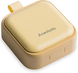 Small Pill Case, Cute Pill Box - Acedada Travel Daily Pill Organizer, Portable Pretty Pill Container for Purse Pocket, Compact Medicine Holder