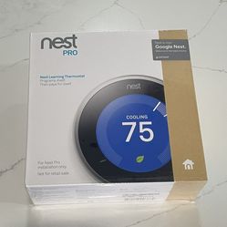 Brand-New Google Nest Learning Thermostat (3rd Gen) – Pro Edition – Factory Sealed