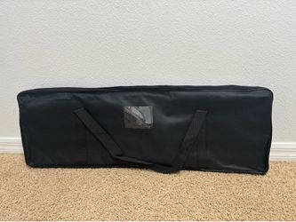 37-12-2” black padded storage transport bag music instruments DJ