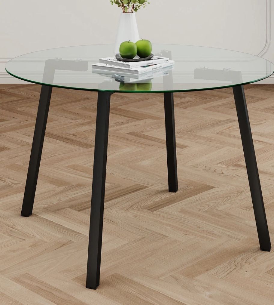 Modern Glass Dining Table – Brand New!