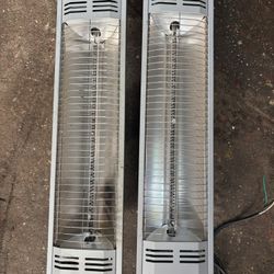 Two Tradesman 1,500-Watt Electric Outdoor Infrared Quartz Portable Space Heater with Wall/Ceiling Mount 