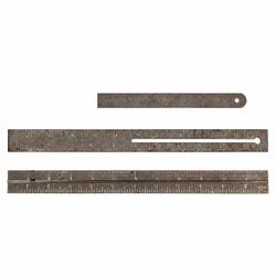 Vintage Metal Rulers Lot of 3 Stanley No 21 Fafnir Steel Rules