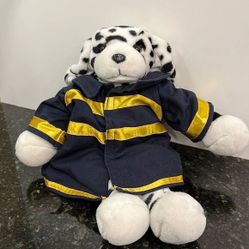 Where Bears are Born Dalmatian Dog Firefighter. Size 16” 