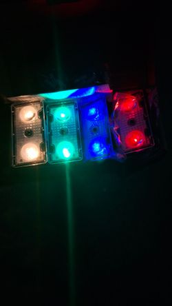 RGB fence solar light set of 4