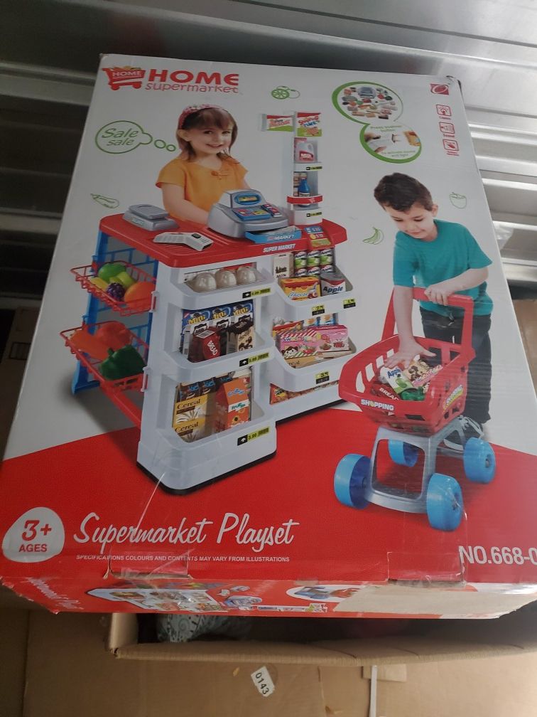 Supermarket game set for kids