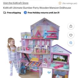 KidKraft Ultimate Slumber Party Wooden Mansion Dollhouse