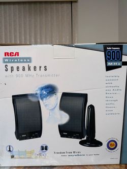 RCA wireless speakers with 900mhz transmitter.