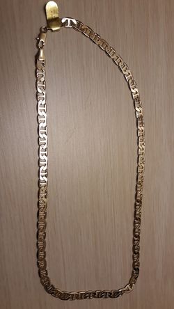 Gold plated link chain