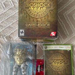 Bioshock LIMITED EDITION Xbox 360 COMPLETE CIB w Game And Figure