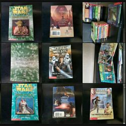 3 Star Wars Books... episode 1 Phantom Menace,  Star Wars episode 2 attack of the clones, 

Star Wars episode 1 adventures 