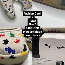 Fashion Geek X Puma Size 6 $100 OBO 