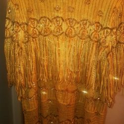 Vintage Gold Wedding Dress