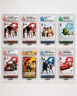 8 Pixar Disney cards Lot
