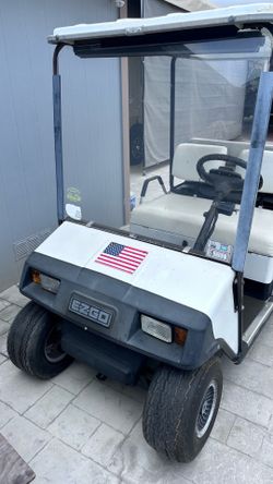 EZ-GO Electric Golf Cart in white