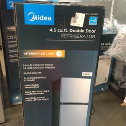 Midea 4.5 Cu Ft Double Door Refrigerator New In Box 