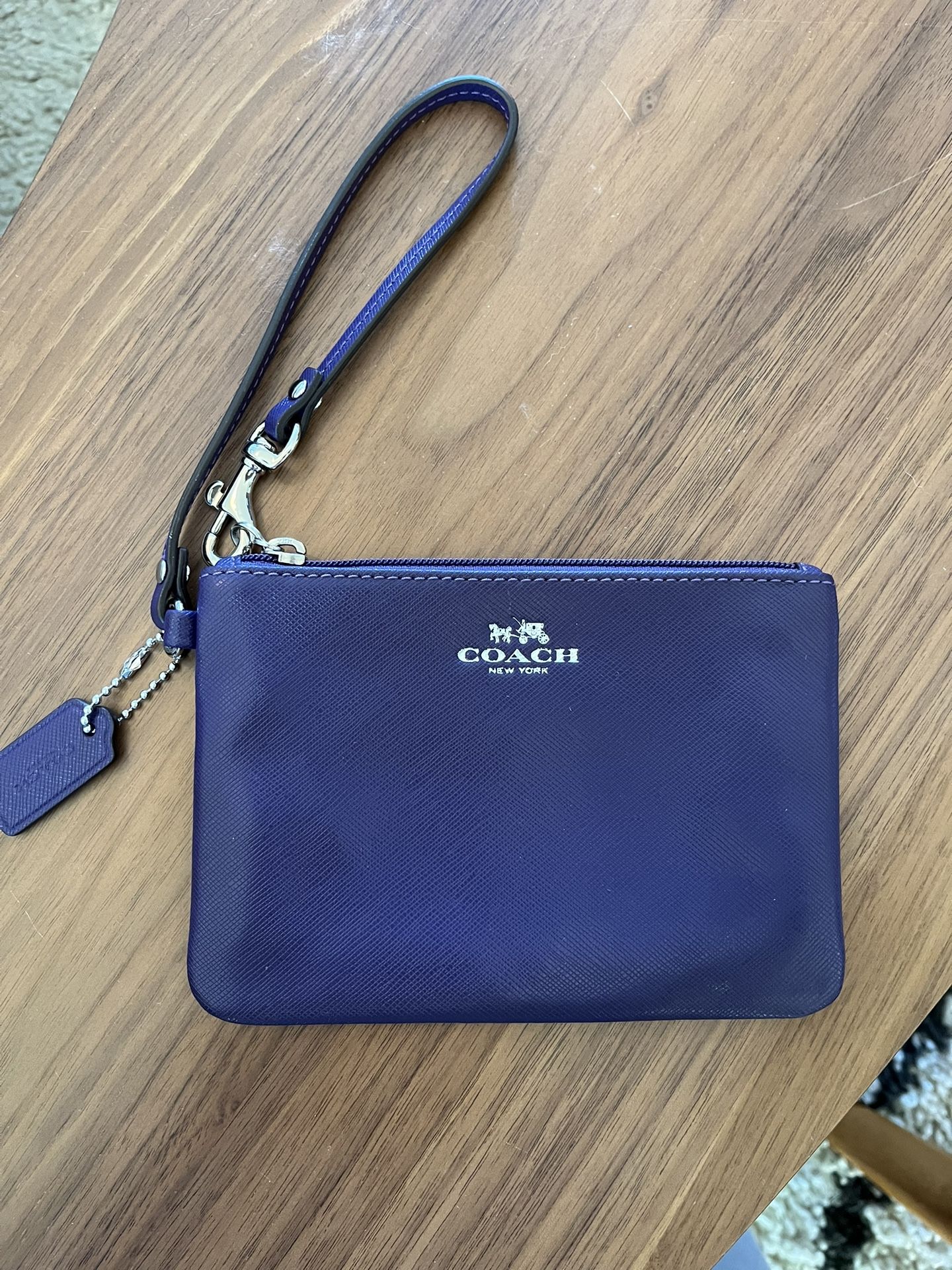 Purple Coach Wristlet - Brand New